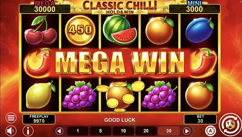 Classic Chilli Hold & Win - печеливша комбинация по 243 начина